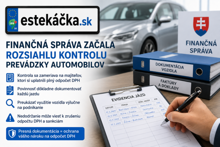 Kontrola prevádzky áut: Dôsledky pre majiteľov s odpočtom DPH
